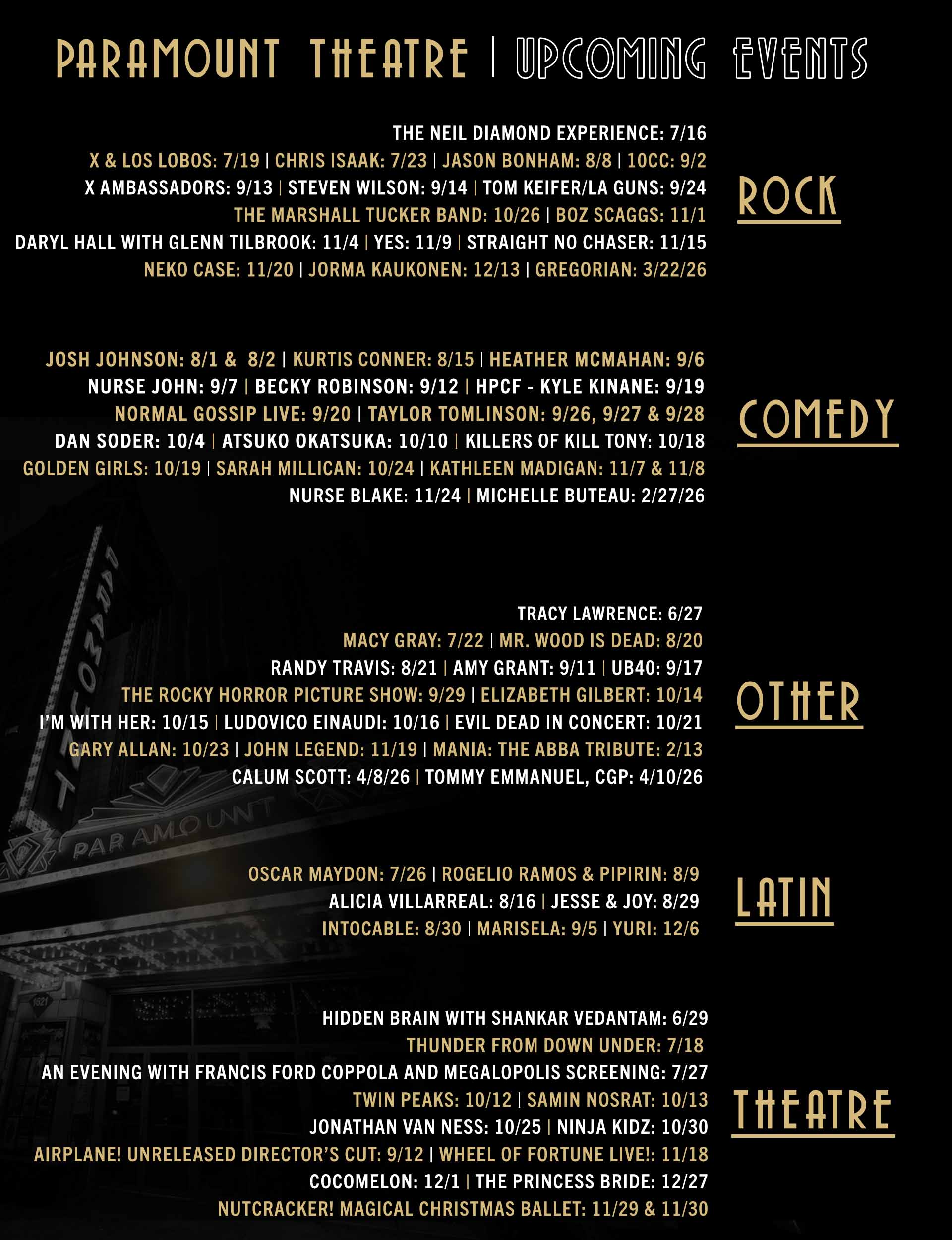 Upcoming Events